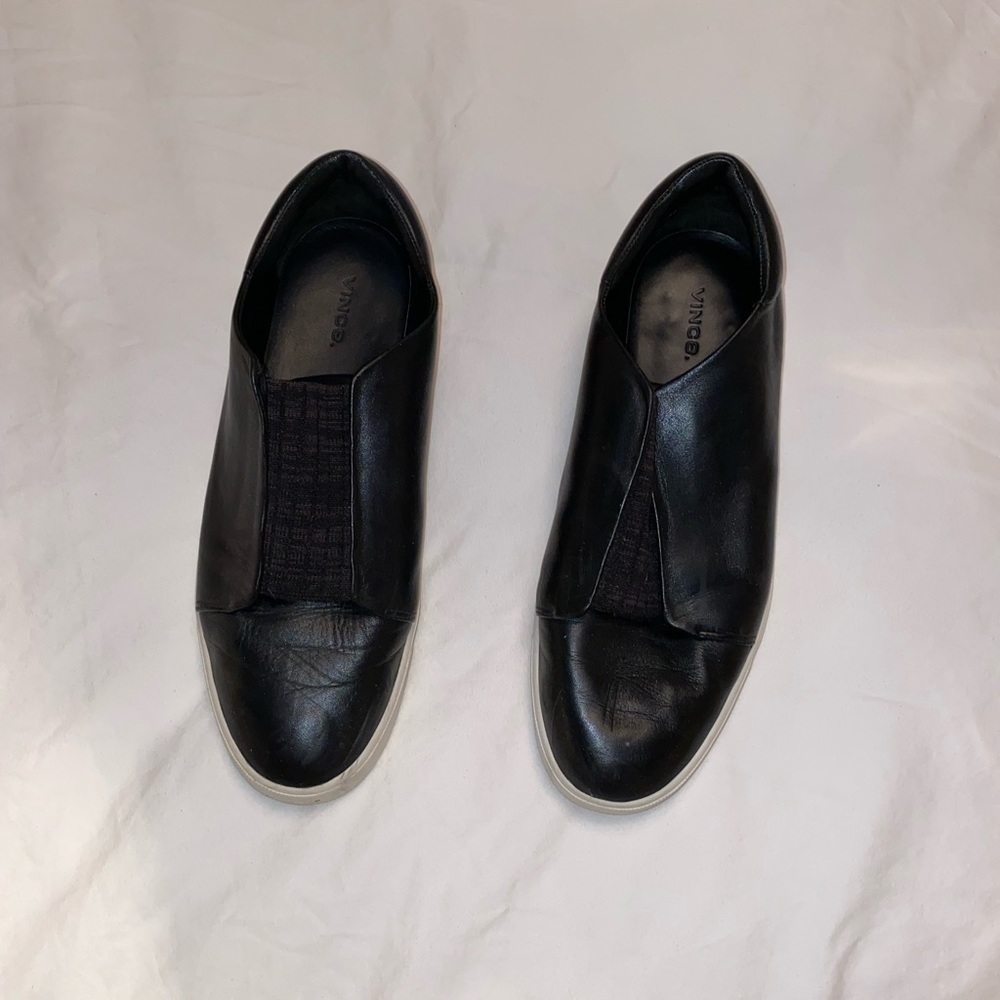Vince slip on leather sneakers size 11